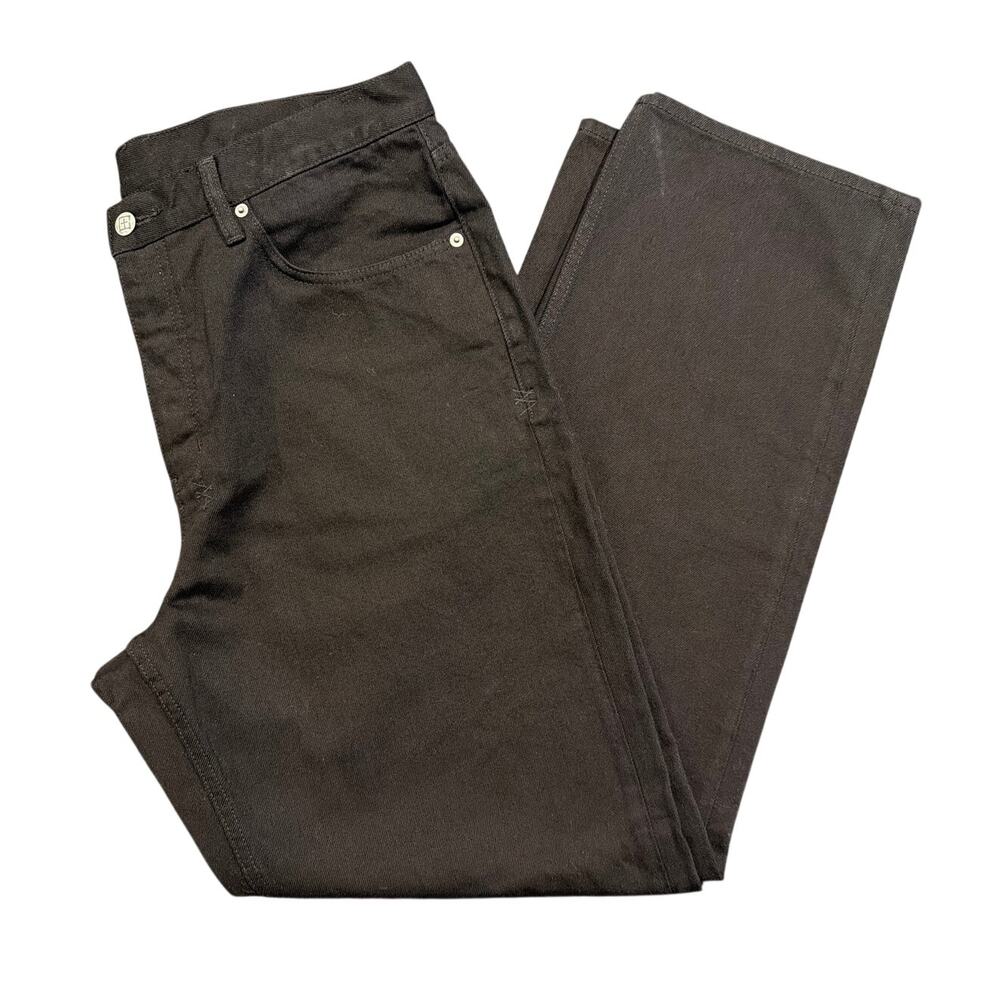 NWT Ksubi Anti K Blackout Relaxed Straight Jeans, Jet Black, Men's 36